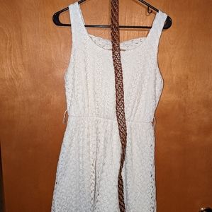 Red Camel White Dress